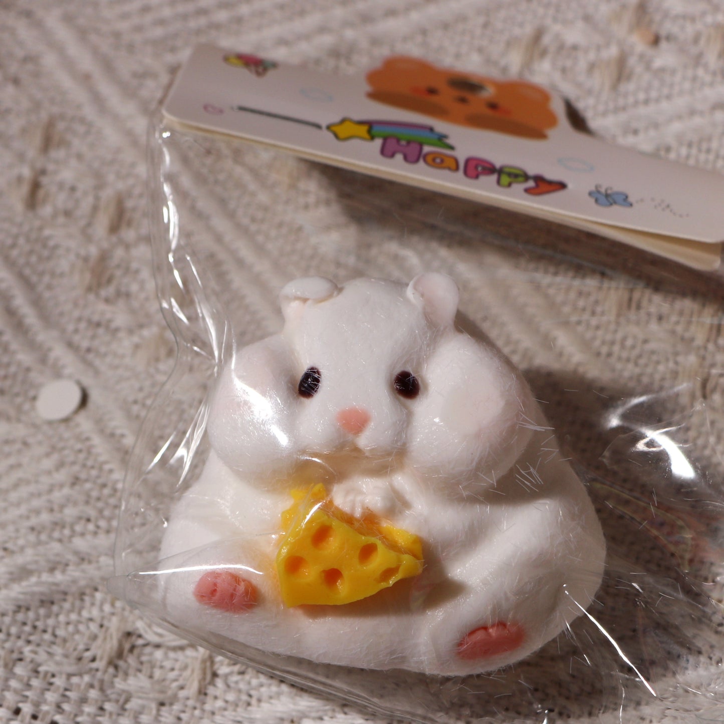#W0005  fluffy white hamster